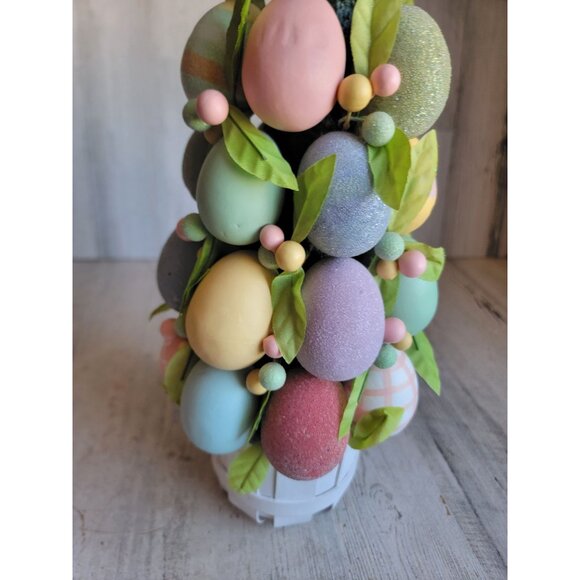 Topiary unique Easter tree egg table top spring home decor figure - Picture 9 of 10